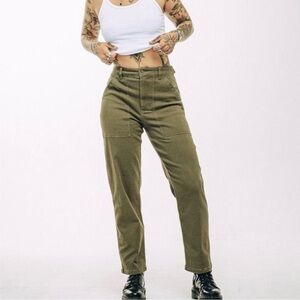 P&Co olive green service fatigue pants